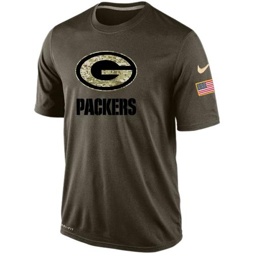 Men's Green Bay Packers Salute To Service Nike Dri-FIT T-Shirt - Click Image to Close